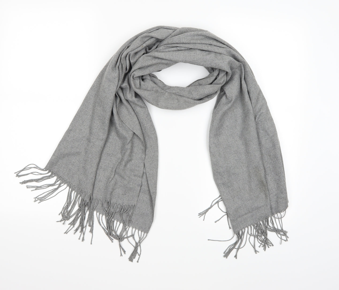 Preworn Womens Grey Knit Scarf