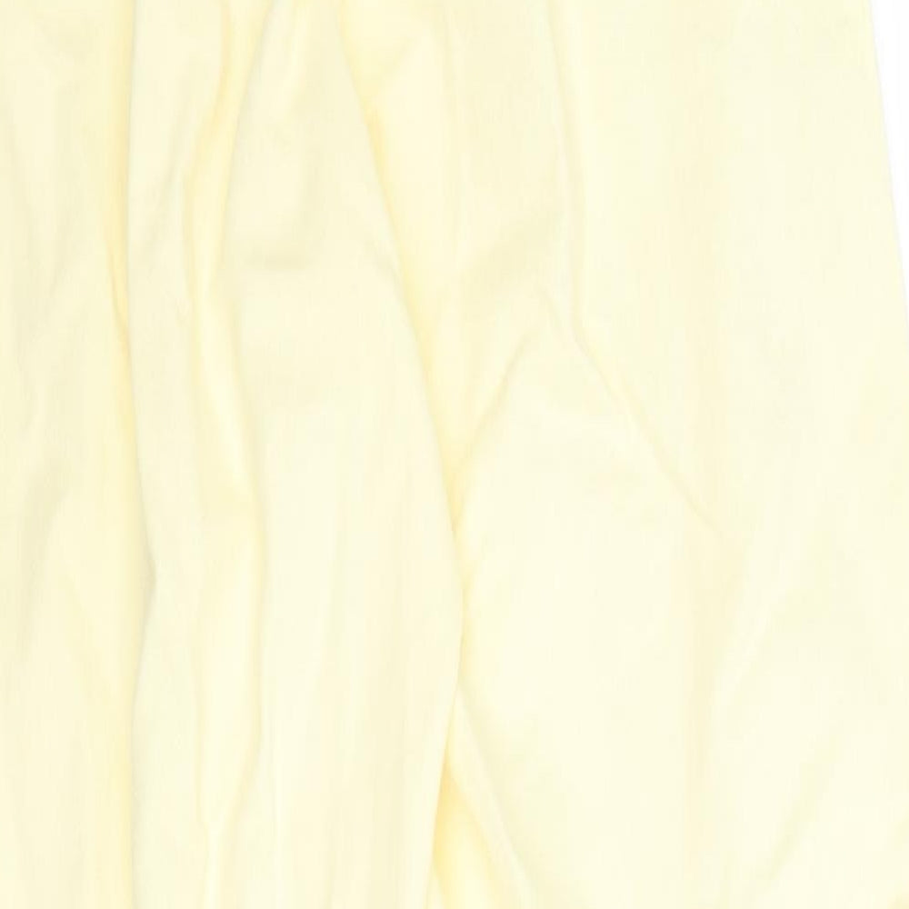 DASH Womens Yellow Trousers Size S L26 in