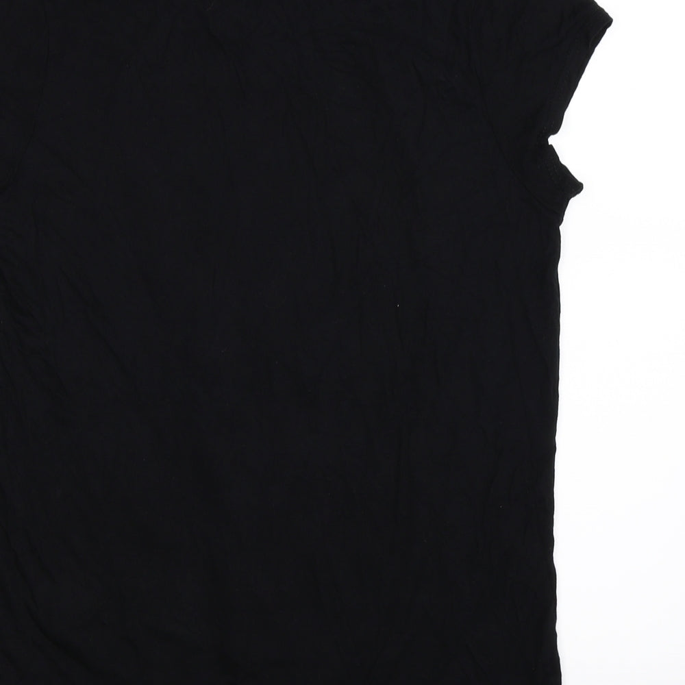 HOT TIN ROOF Womens Black Basic T-Shirt Size XL - YOUNG AND RECKLESS