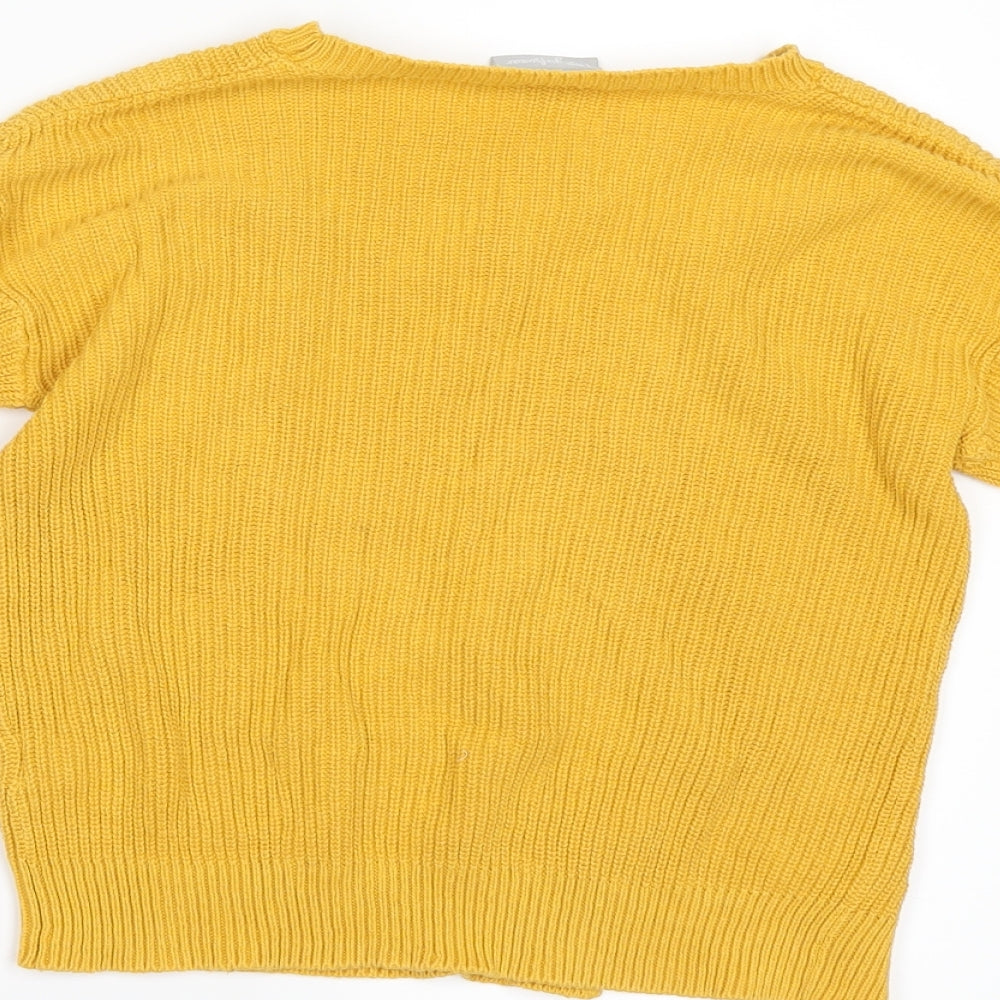 Matalan Girls Yellow Shrug Jumper Size 8 Years