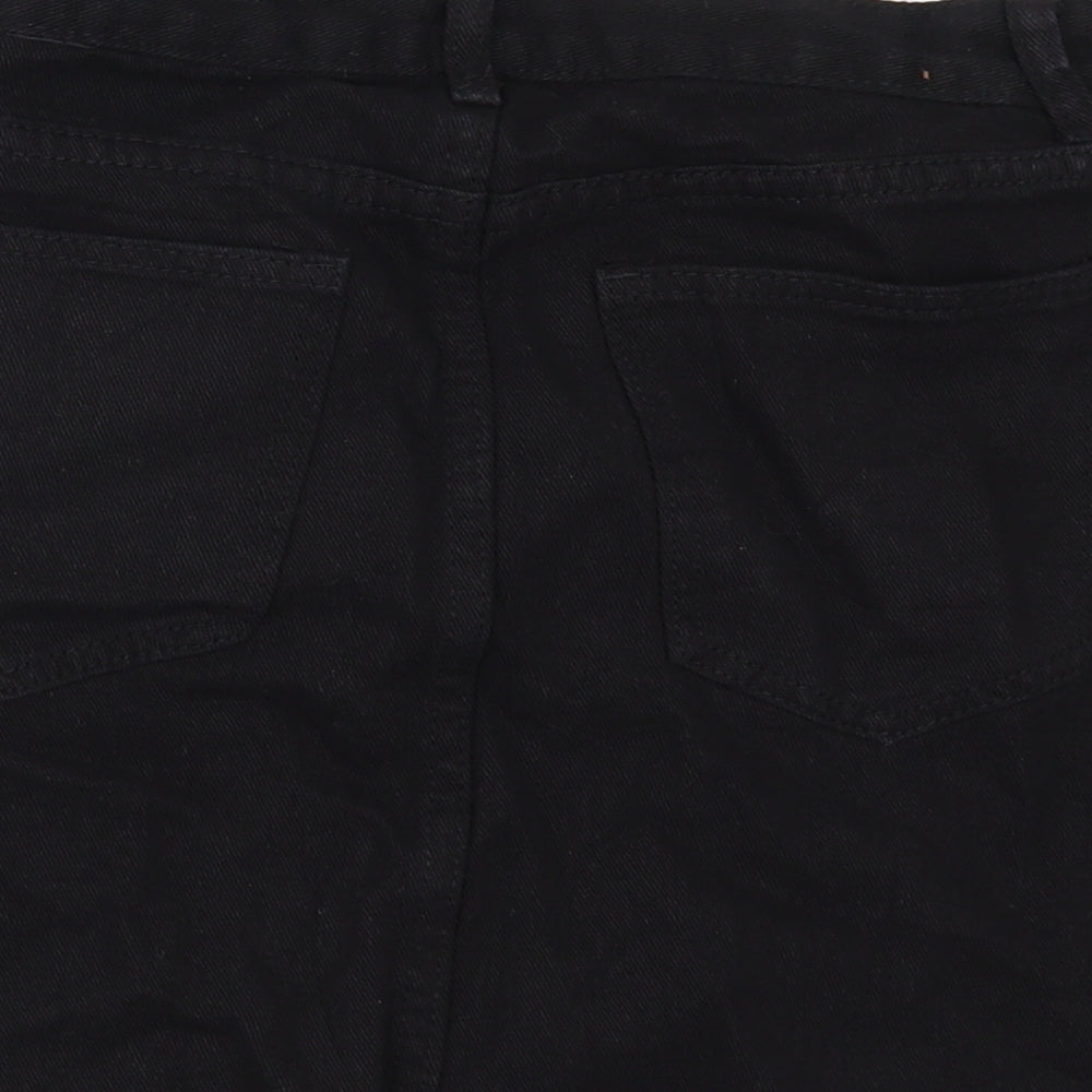 PRETTYLITTLETHING Womens Black Denim Mini Skirt Size 8