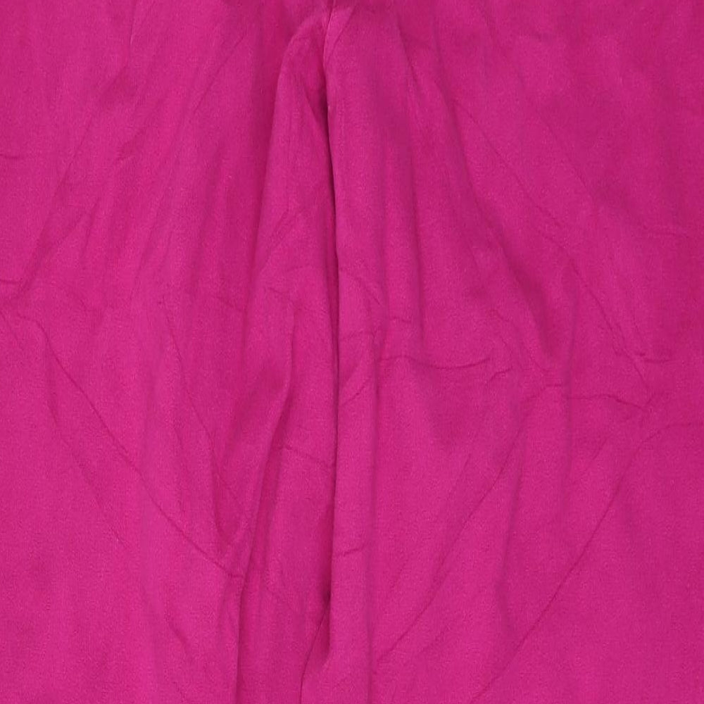 Madeleine Womens Pink Denim Wide-Leg Jeans Size 20 L21 in