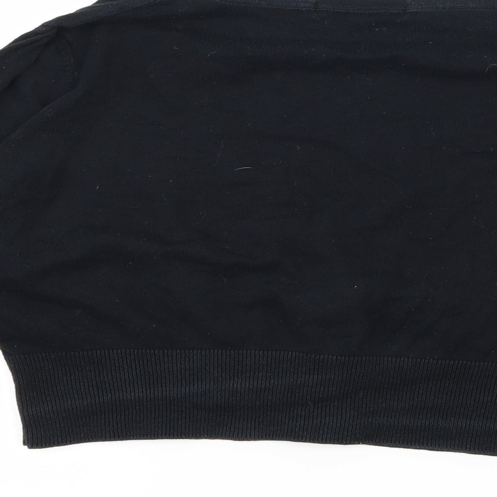 Marks and Spencer Womens Black Knit Cardigan Jumper Size 12