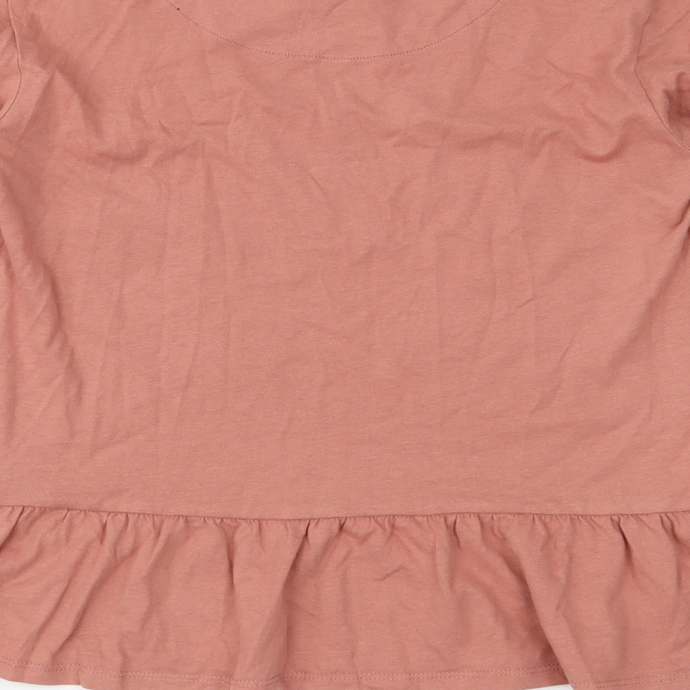 NEXT Womens Pink Jersey Top Pyjama Top Size 8