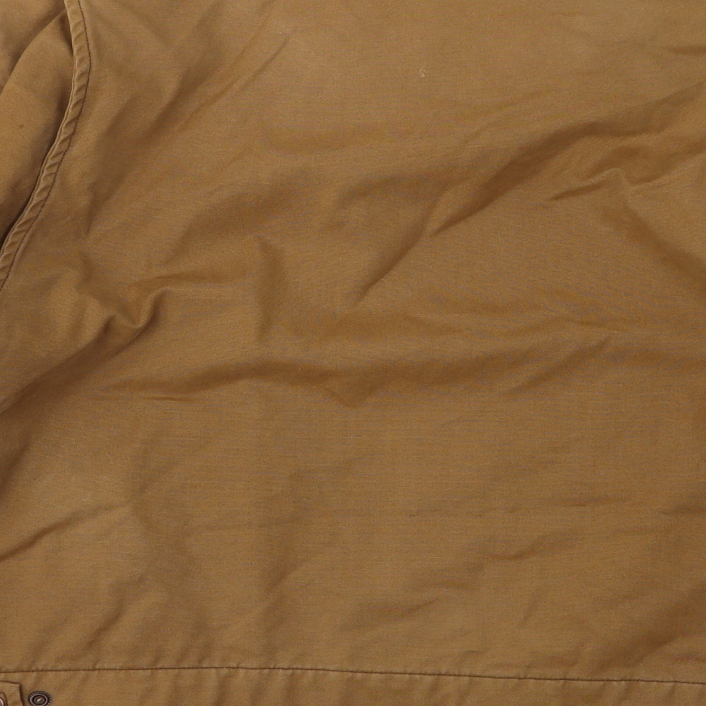 Marlboro Classics Mens Brown Canvas Jacket Cape Size XL