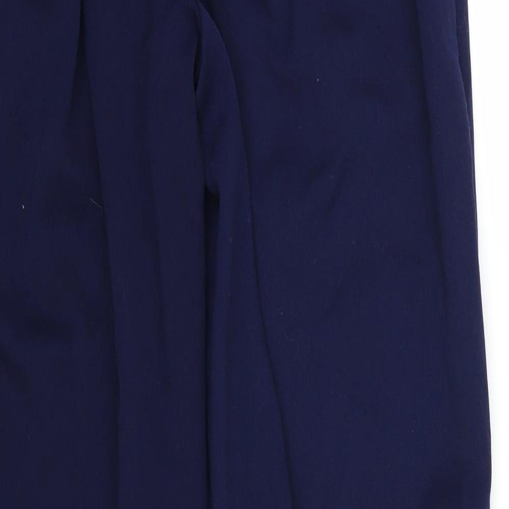 Anna Rose Womens Blue Rayon Trousers Size 12 L29 in