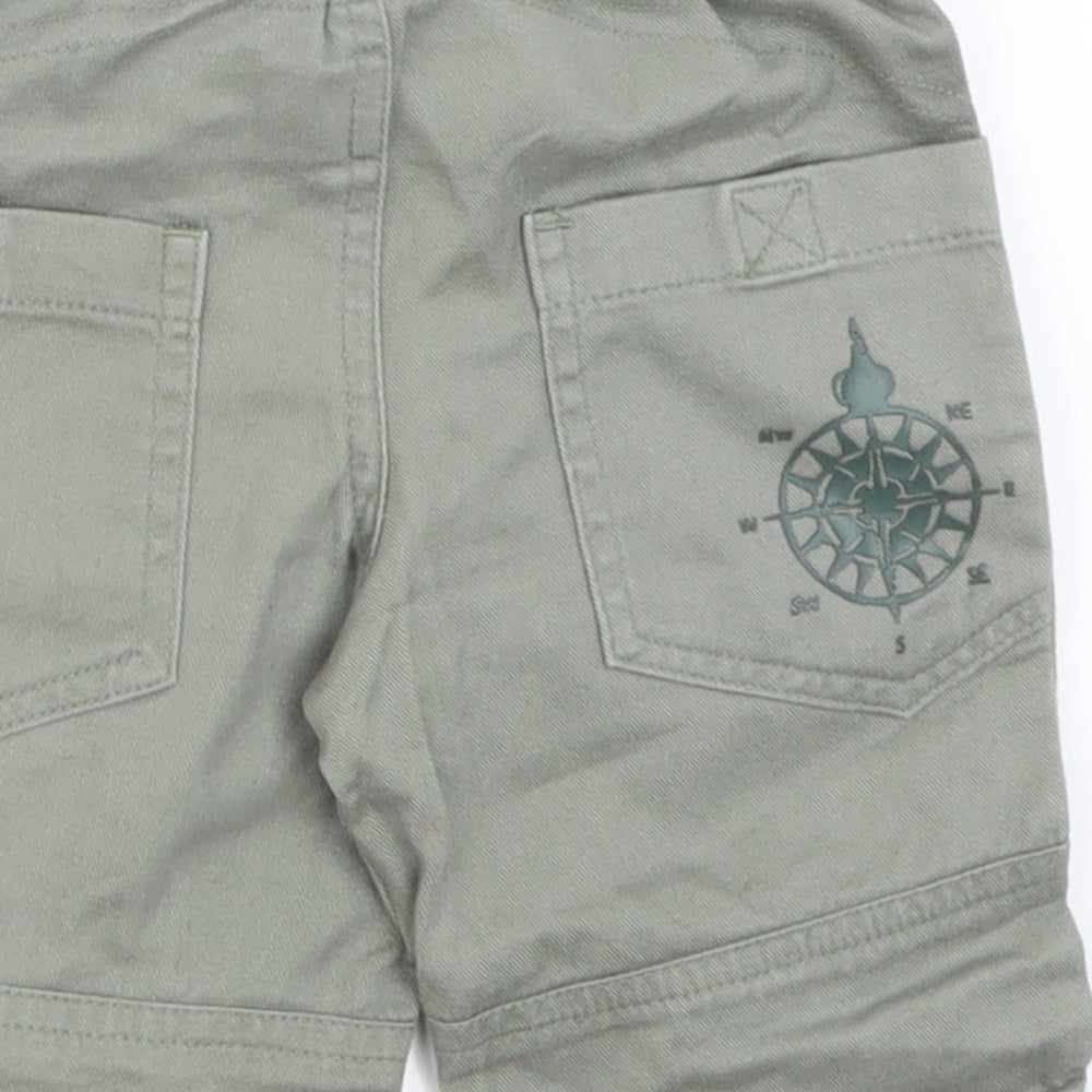 Adams Boys Green Cargo Jeans Size 3-6 Months