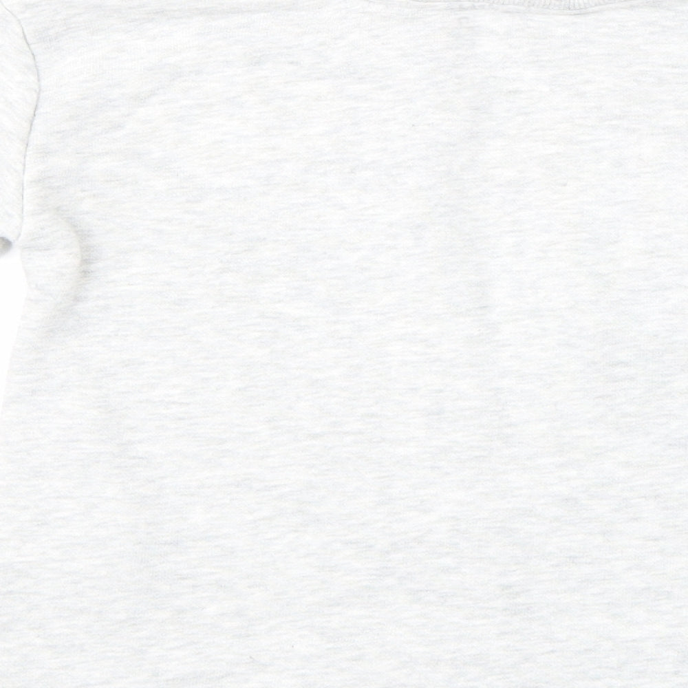 H&M Girls Grey Pullover Sweatshirt Size 7-8 Years