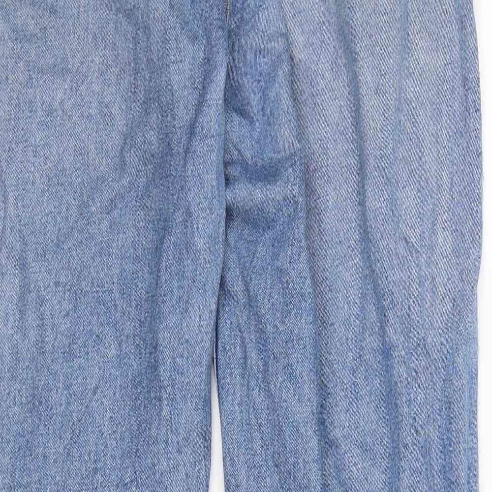 Divided Womens Blue Denim Straight Jeans Size 10 L29 in