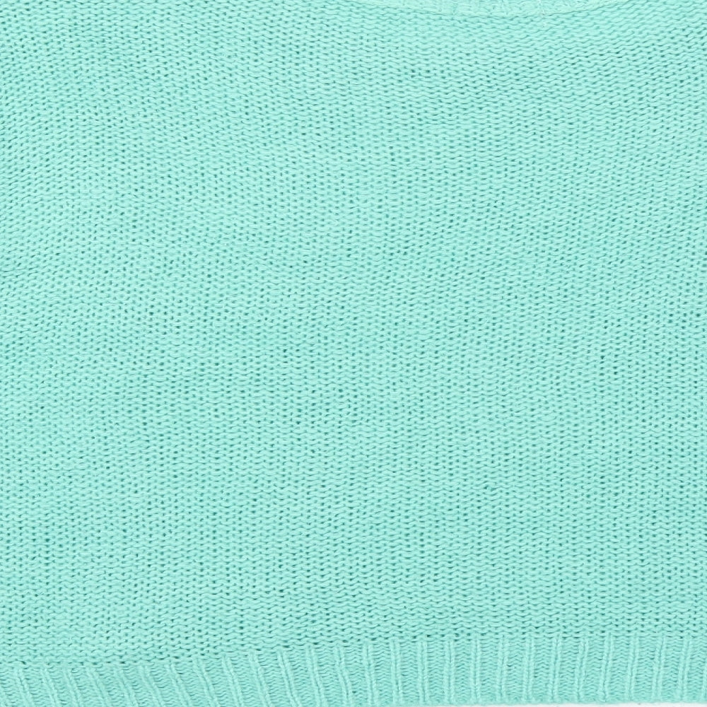 Nastygal Womens Green Knit Pullover Jumper Size M