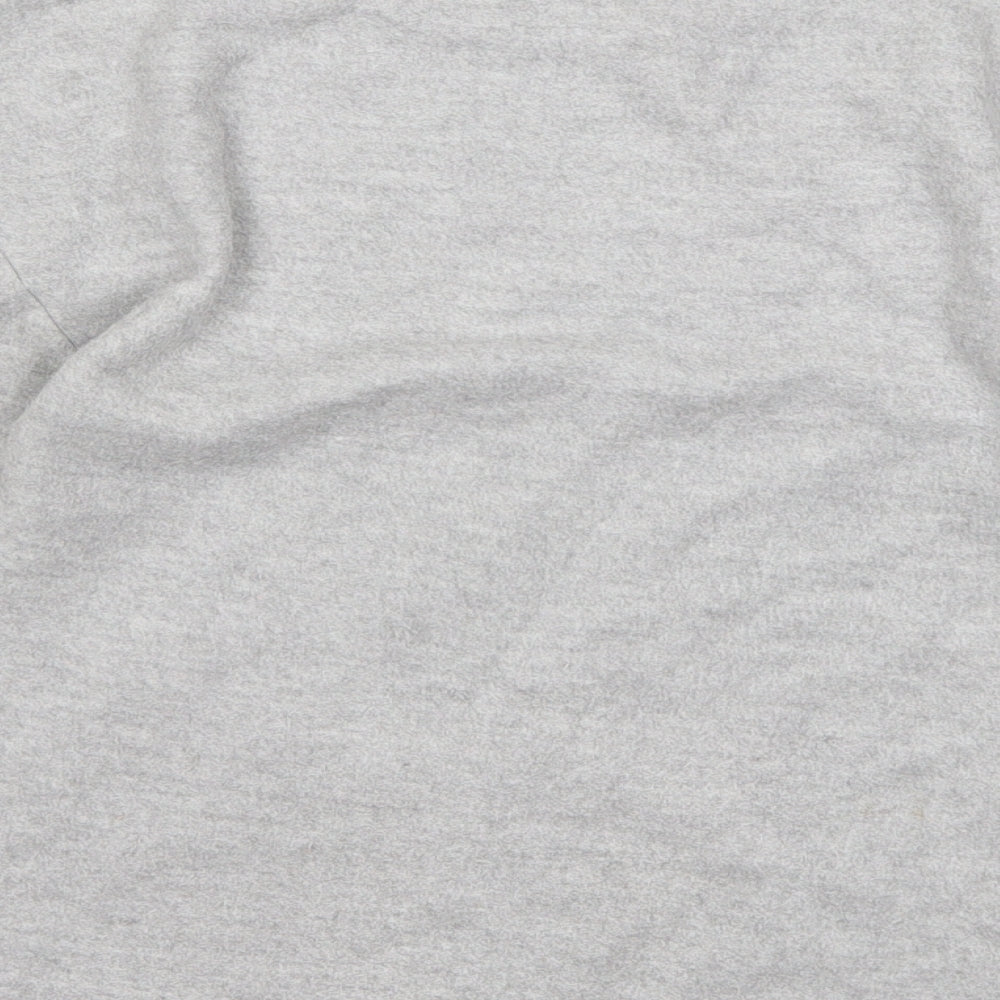 NEXT Girls Grey Fleece Pullover Jumper Size 6 Years