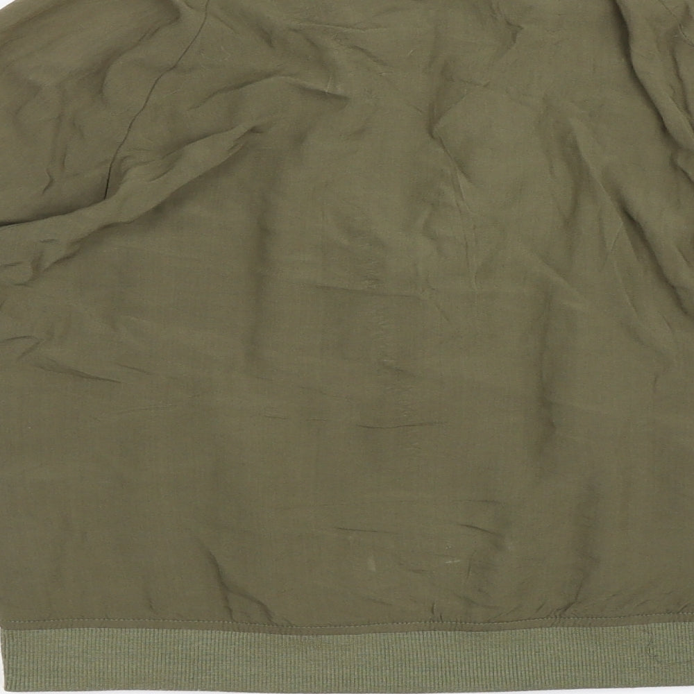 Select Womens Green Bomber Jacket Jacket Size 8