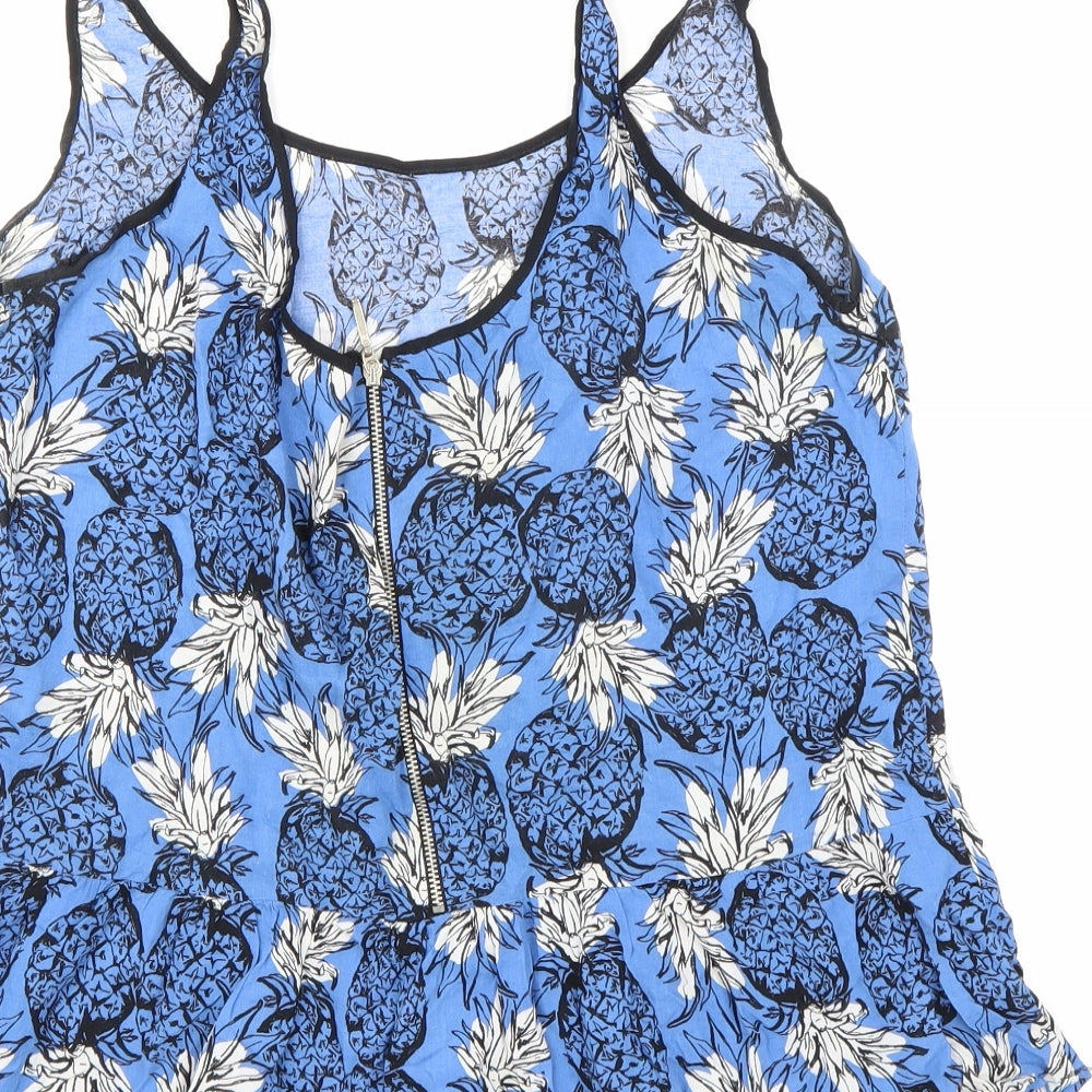 Stradivarius Womens Blue Basic Tank Size M