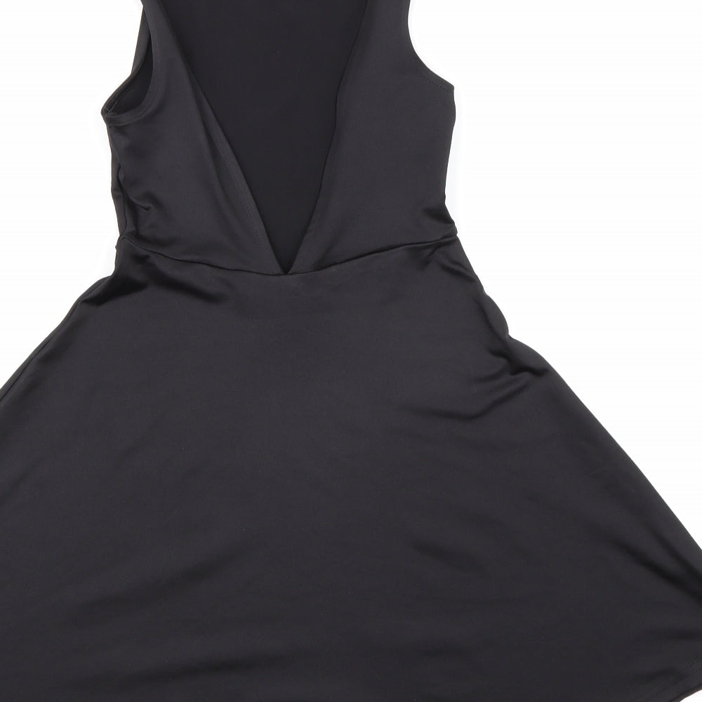 H&M Womens Black Skater Dress Size XS