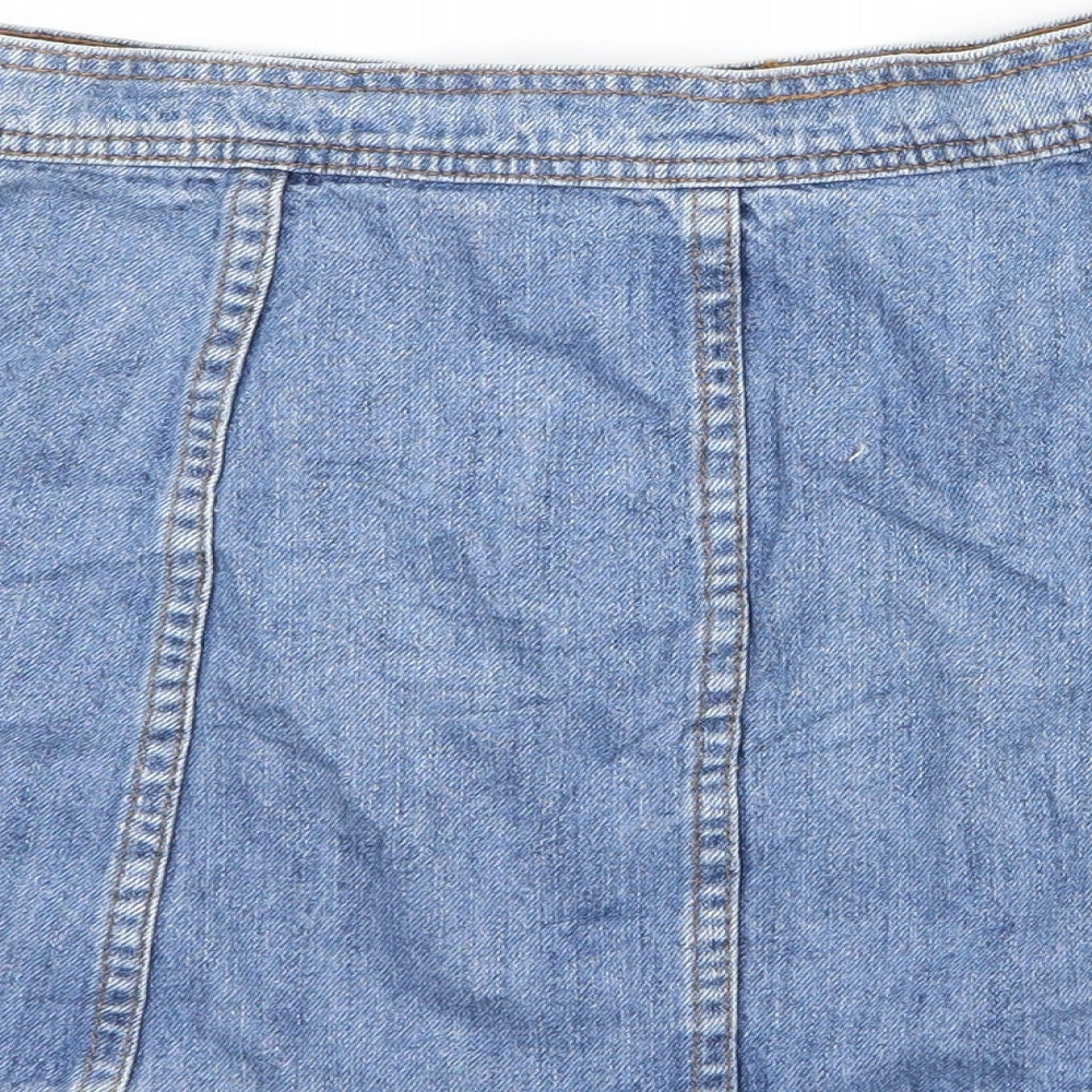 All About Eve Womens Blue Denim A-Line Skirt Size 8