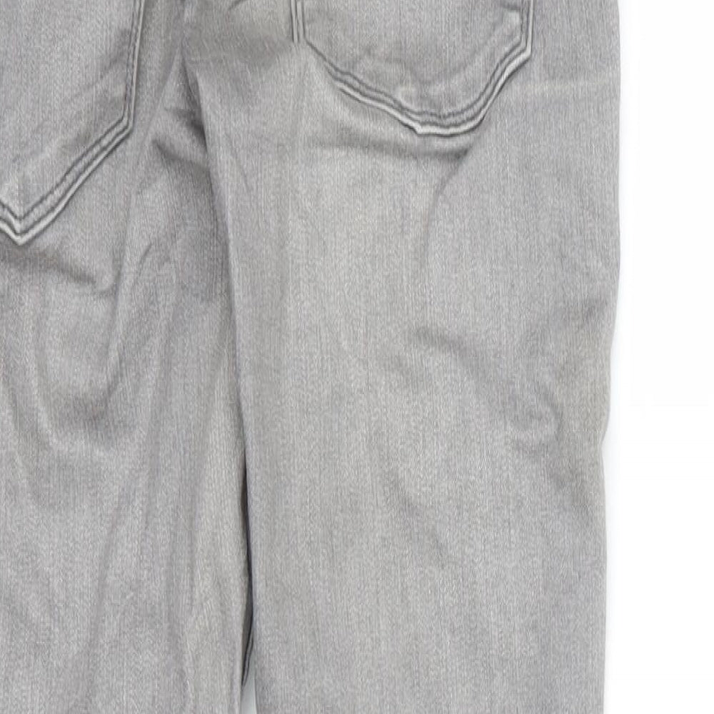 H&M Womens Grey Denim Skinny Jeans Size 8 L26 in