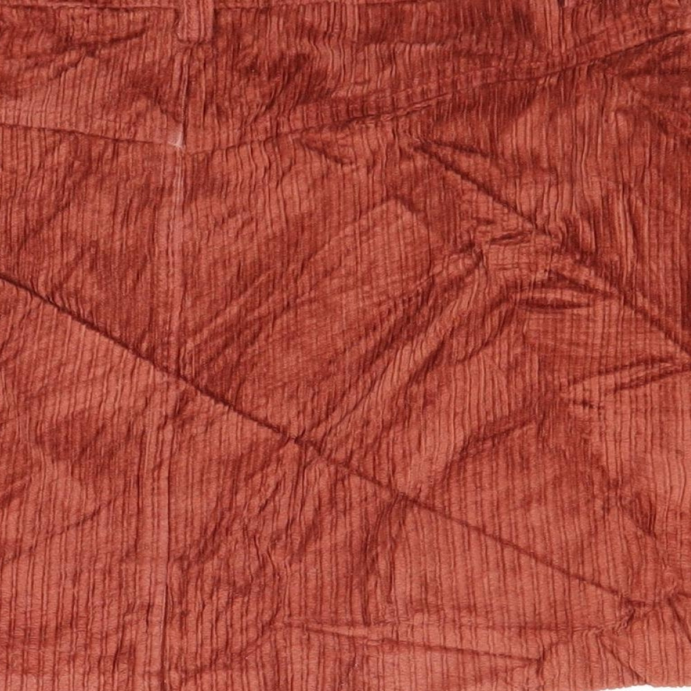 trf Womens Brown Corduroy Mini Skirt Size M