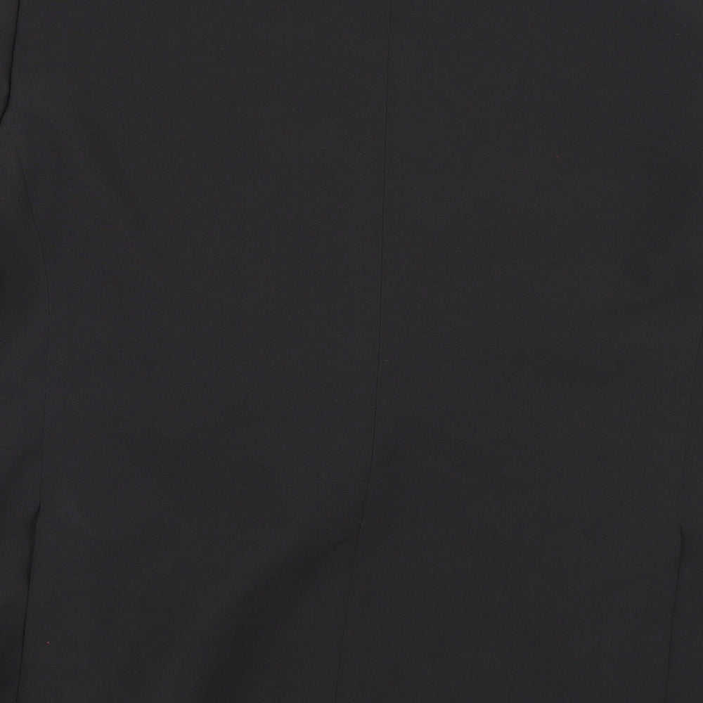 Charlton Gray Mens Black Rayon Jacket Suit Jacket Size 46