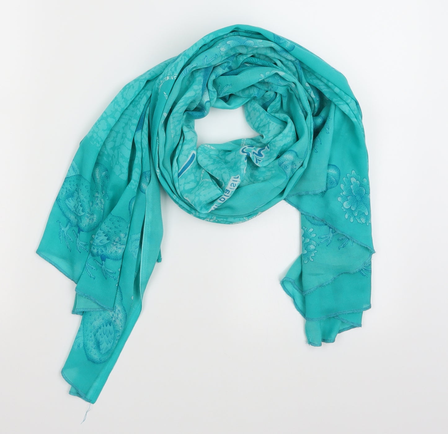 Preworn Womens Green Scarf