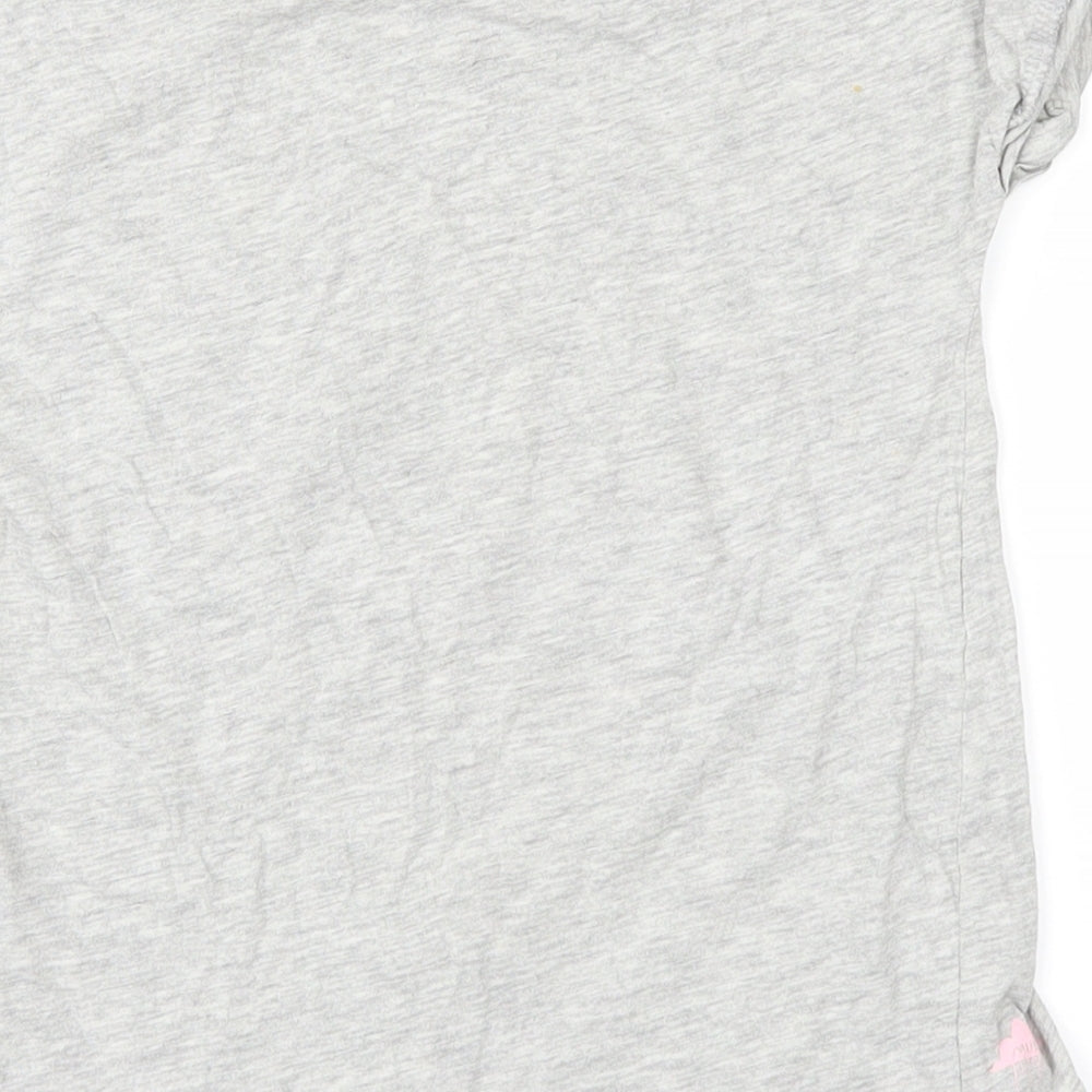 mulga Girls Grey Basic T-Shirt Size 8 Years - Parrot