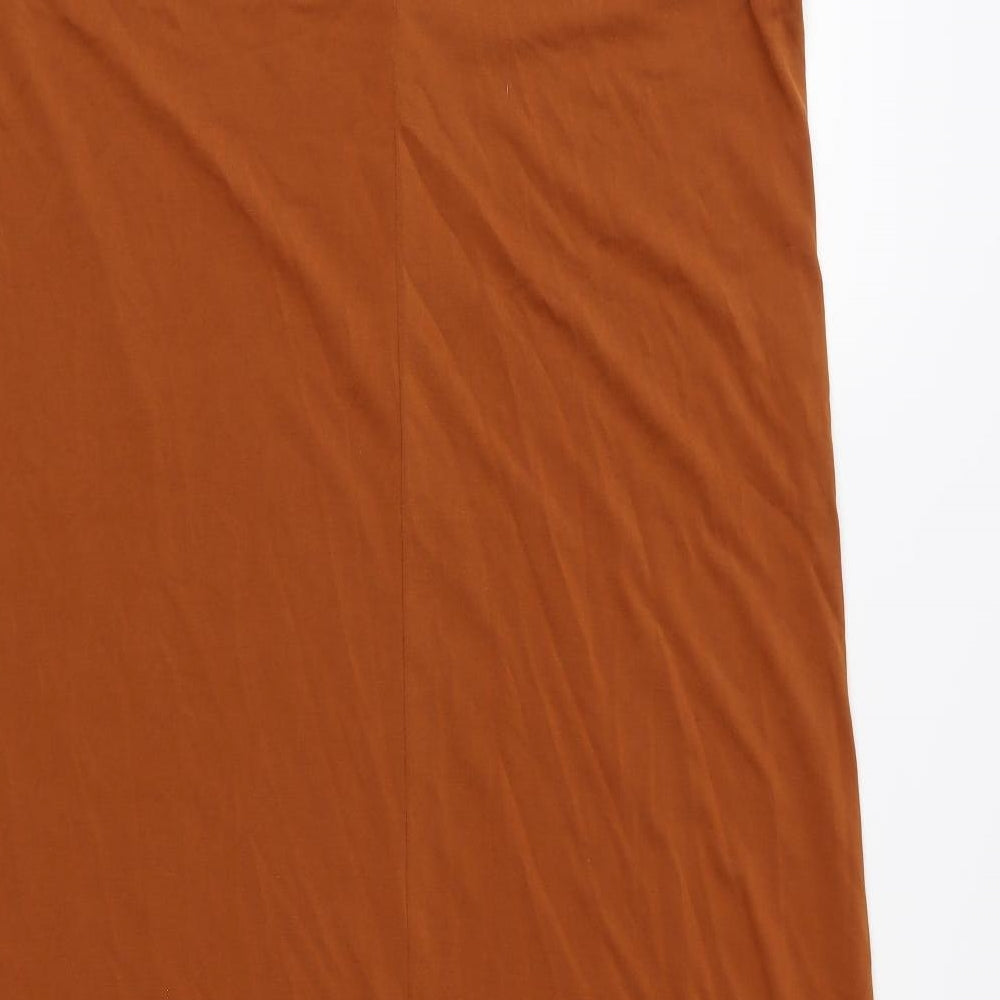 FOREVER 21 Womens Orange A-Line Size M