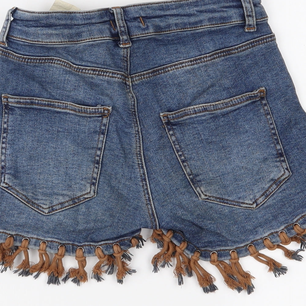 tiffany & tomato Womens Blue Hot Pants Shorts Size 8