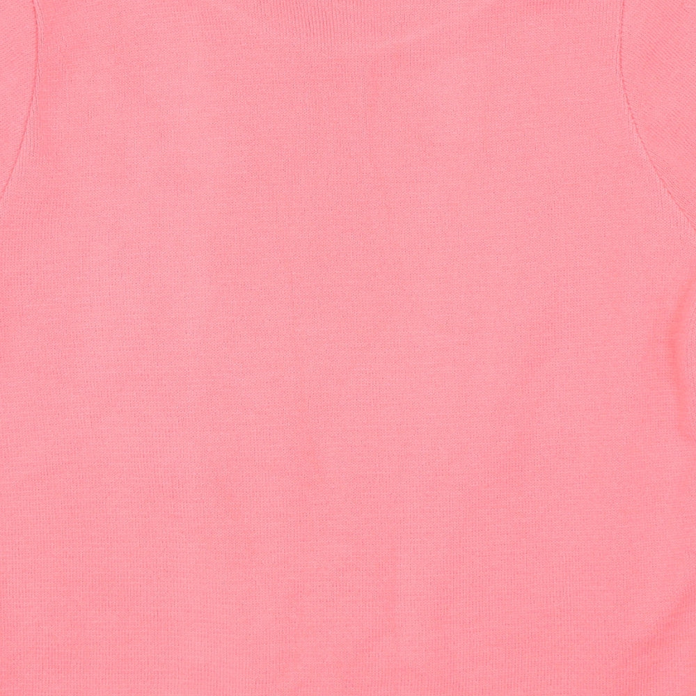 Pare & Natural Womens Pink Pullover Jumper Size S