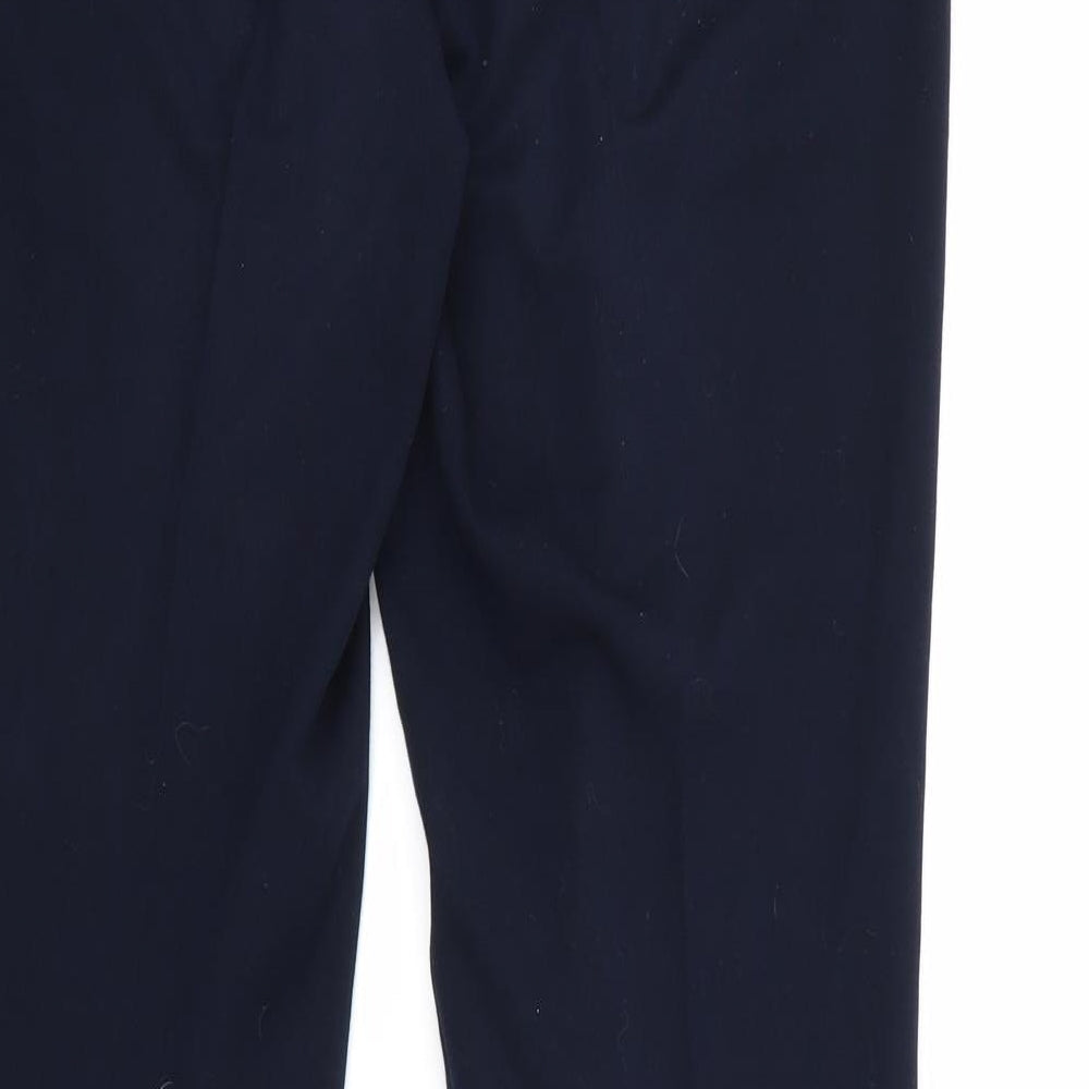 Marks and Spencer Womens Blue Trousers Size 12 L28 in