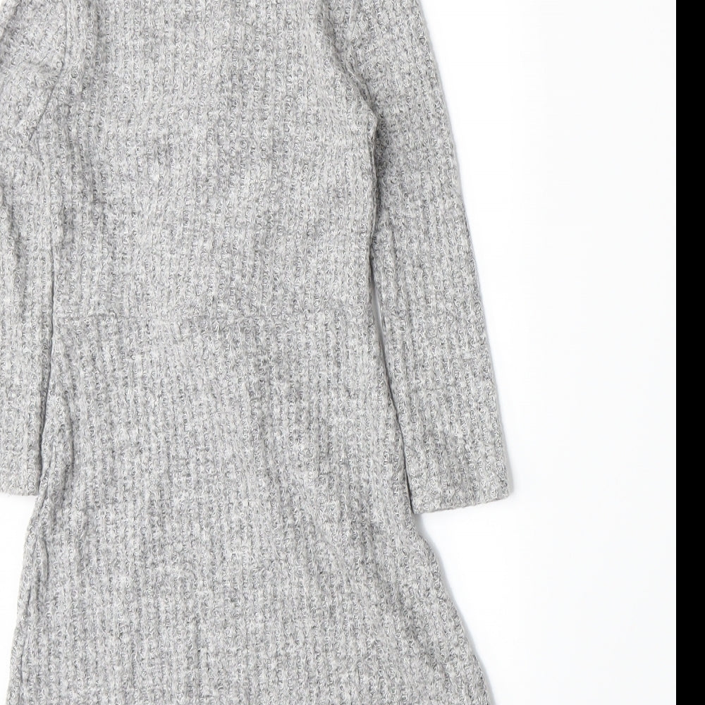 M&Co Girls Grey A-Line Size 3-4 Years