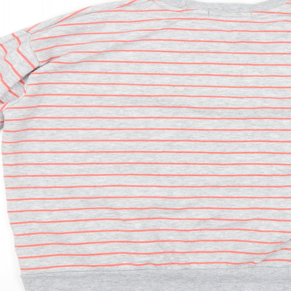 Primark Womens Grey Striped Pullover Jumper Size XS