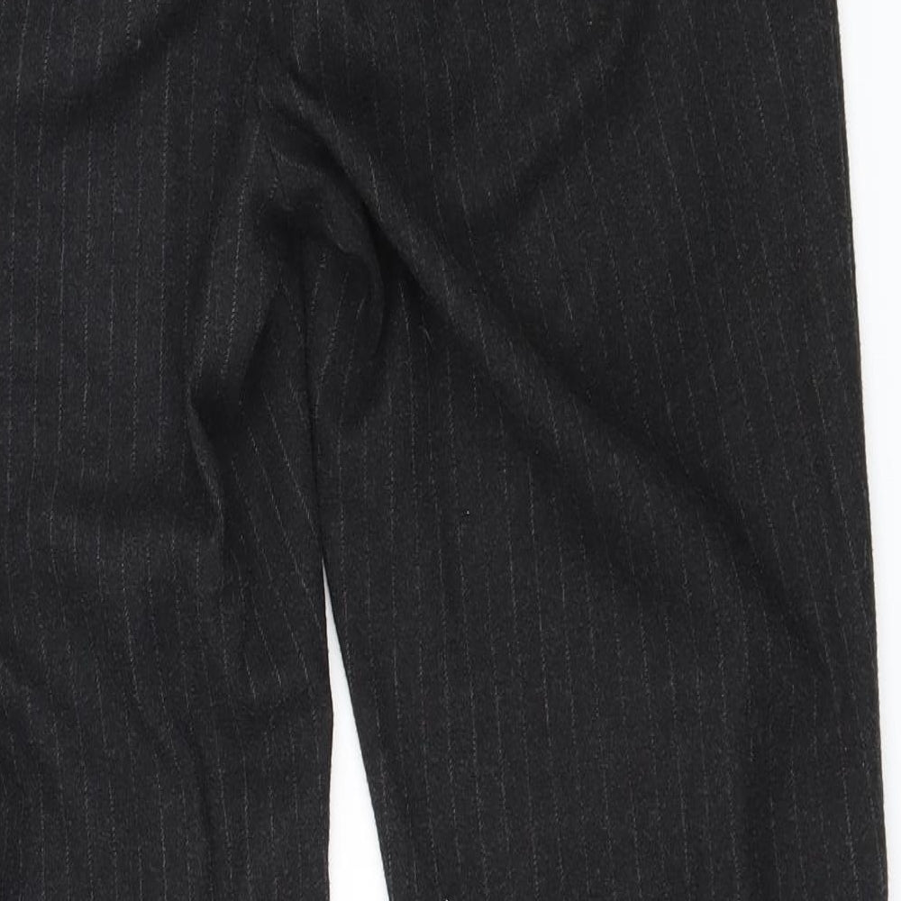NEXT Womens Green Striped Trousers Size 8 L29 in