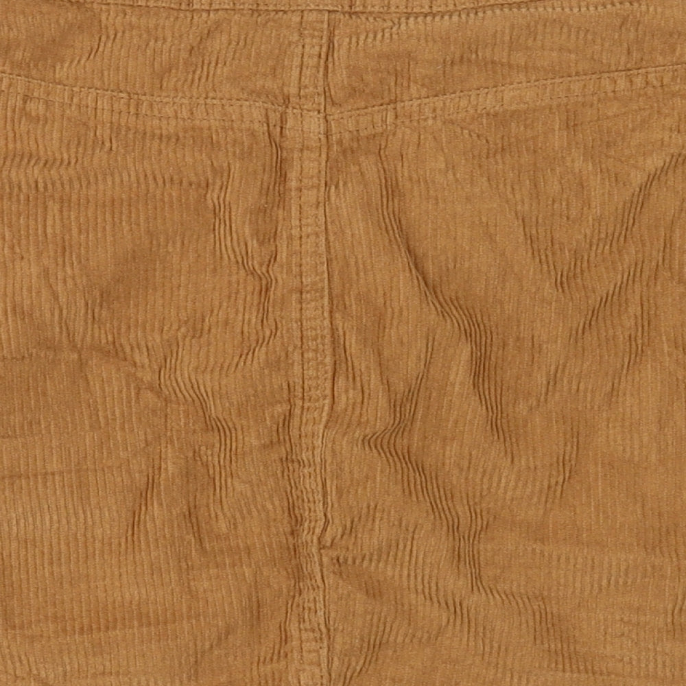 denim co Womens Brown Corduroy A-Line Skirt Size 12