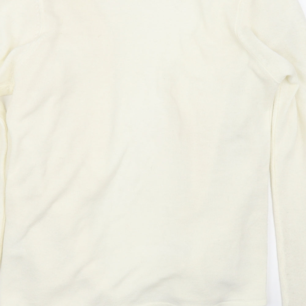 Originals Womens White Cardigan Jumper Size M