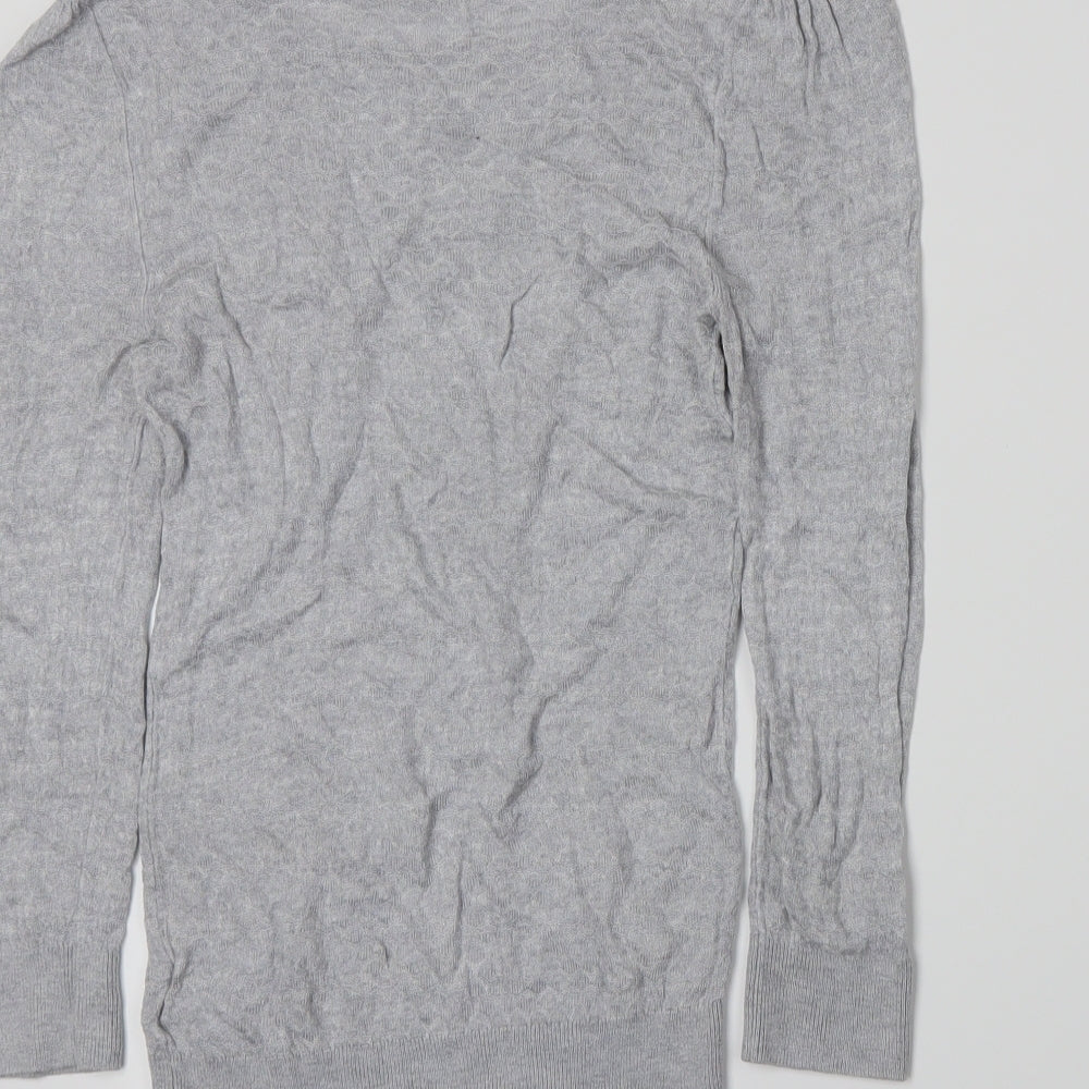 H&M Womens Grey Knit Pullover Jumper Size XS