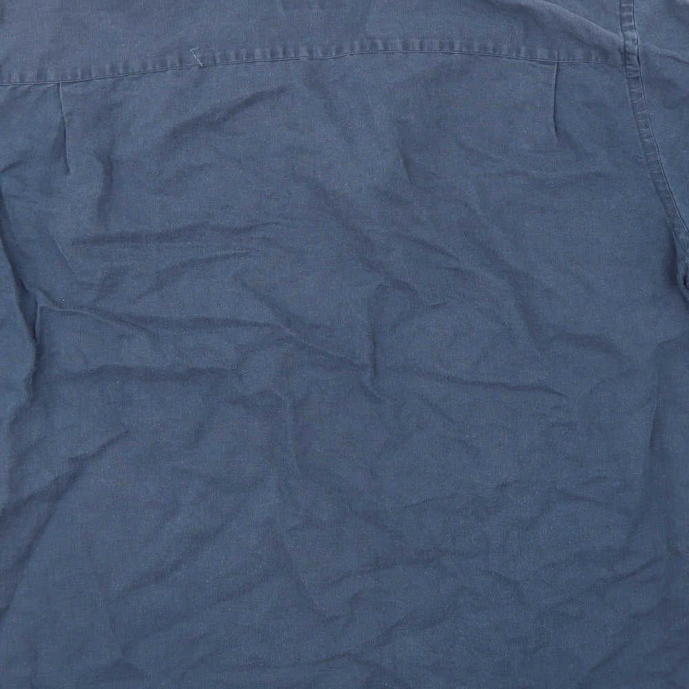 John Lewis Mens Blue Button-Up Size 42