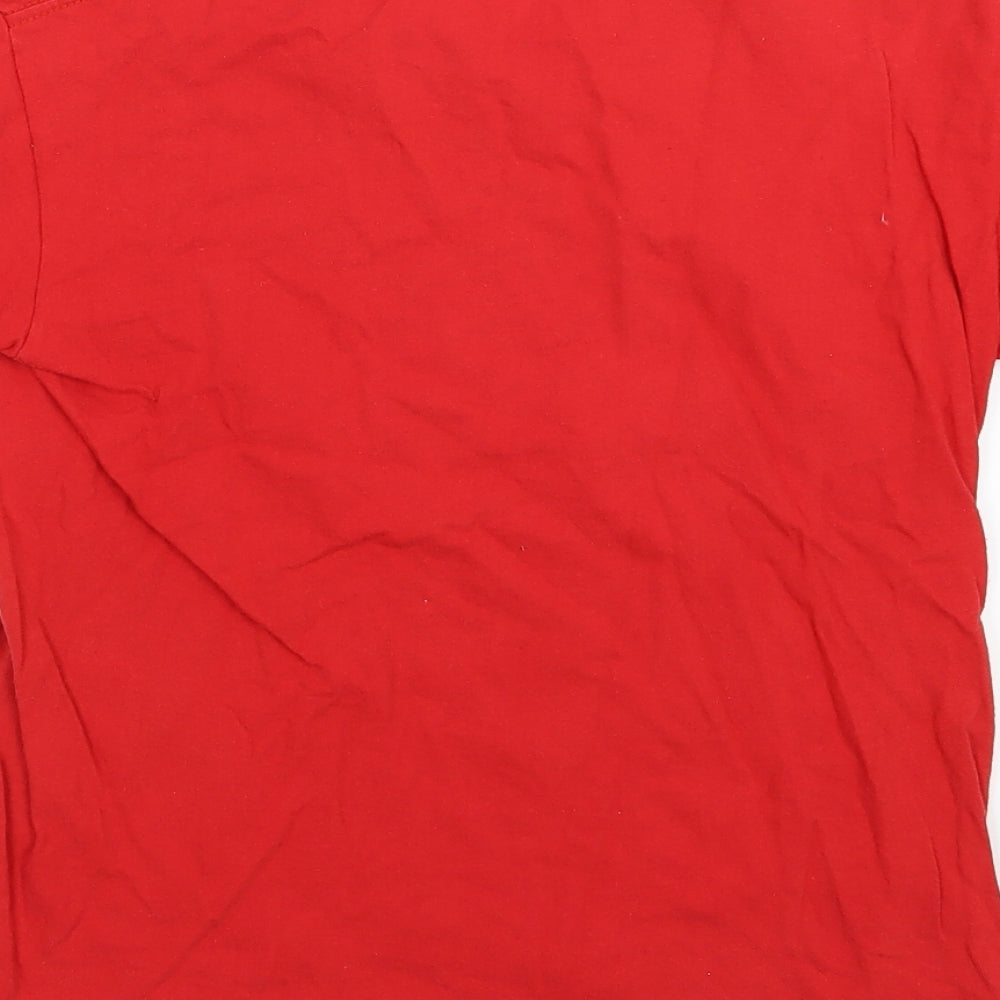 Fruit of the Loom Boys Red Jersey Basic T-Shirt Size 9-10 Years - Mallorca