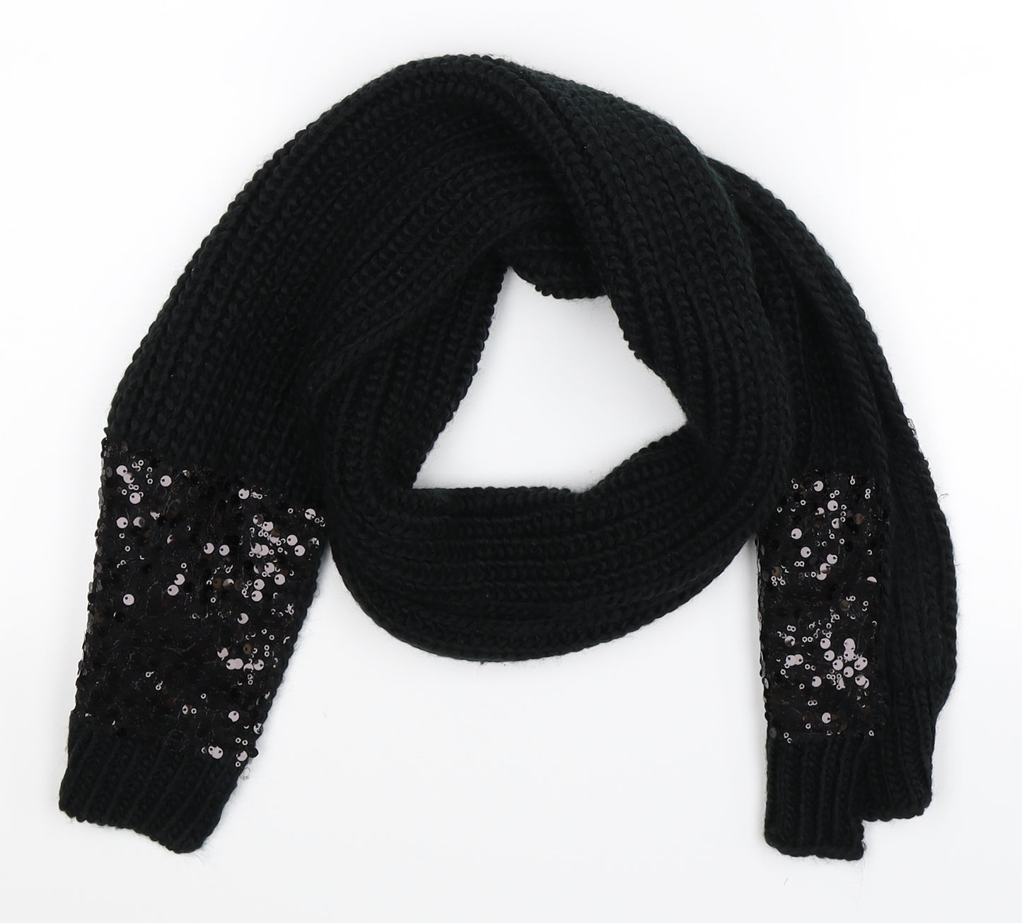 Kaleidoscope Womens Black Knit Scarf