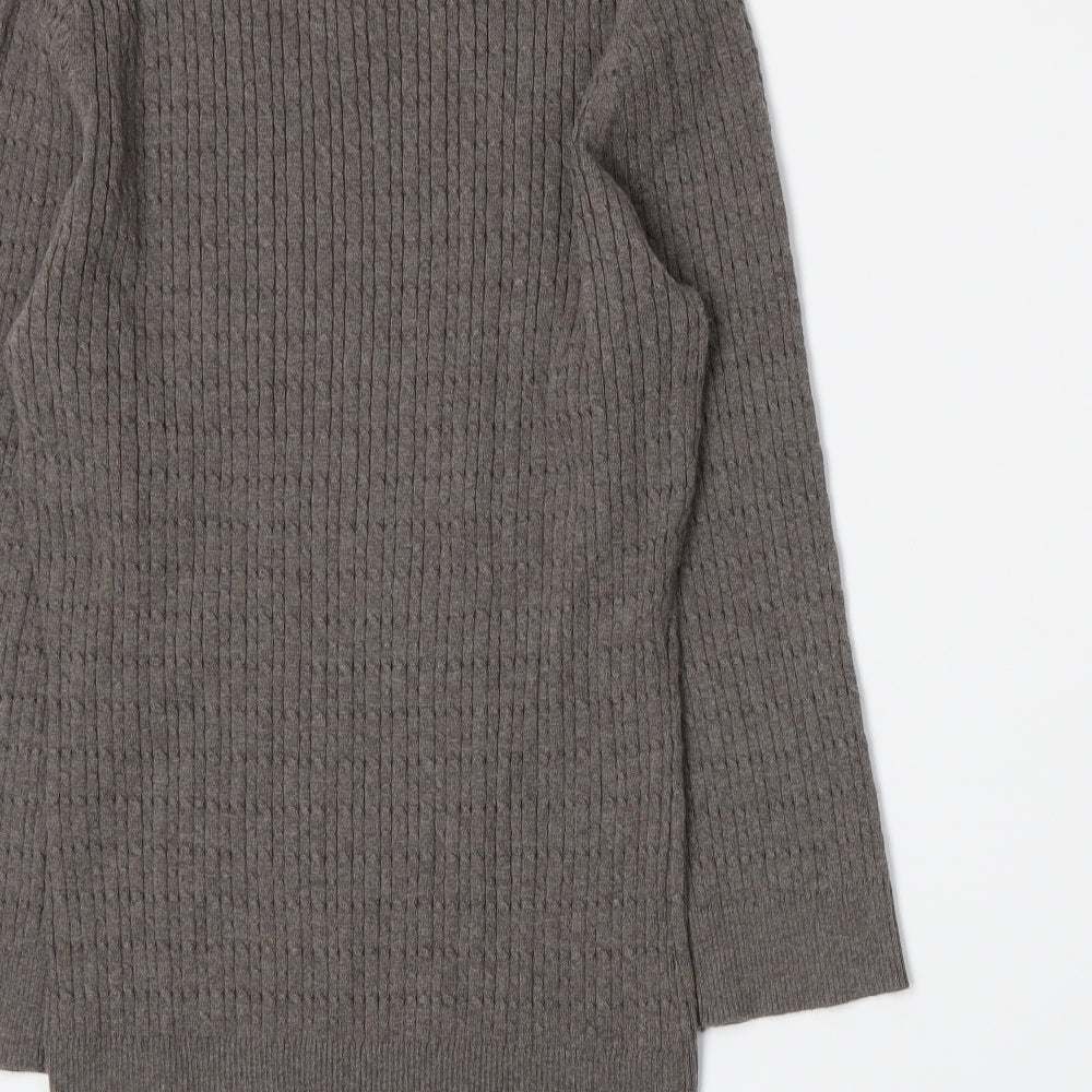 CC Womens Brown Knit Pullover Jumper Size M