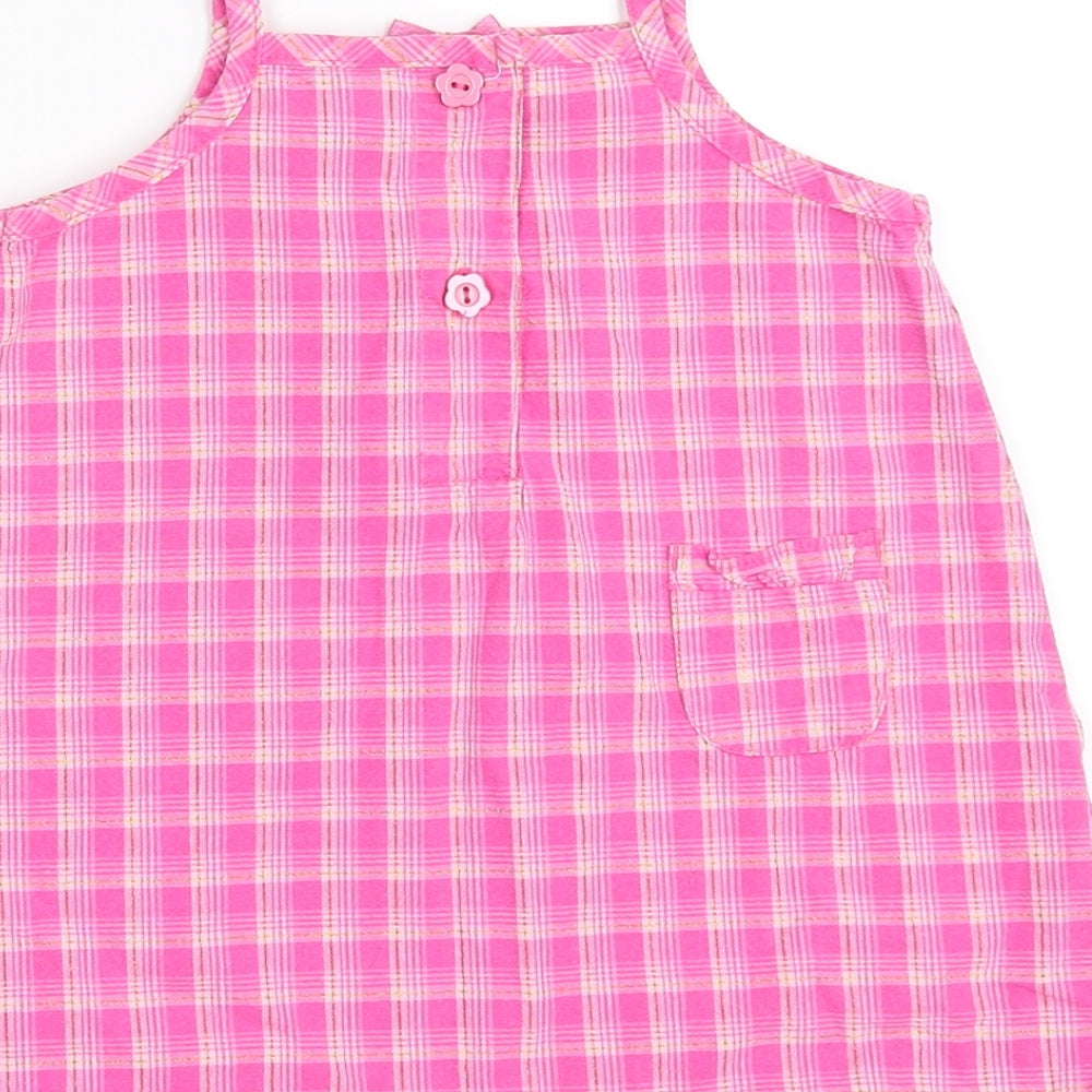 Adams Apple Girls Pink Gingham A-Line Size 9-12 Months