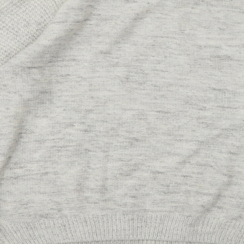 Cedar Wood State Mens Grey Knit Pullover Jumper Size S
