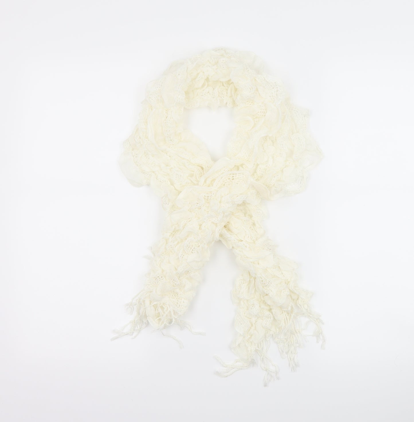 Preworn Womens Ivory Scarf