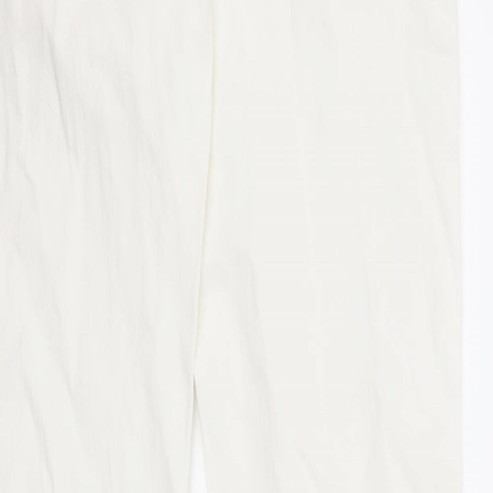 B.you Womens White Denim Straight Jeans Size 10 L30 in