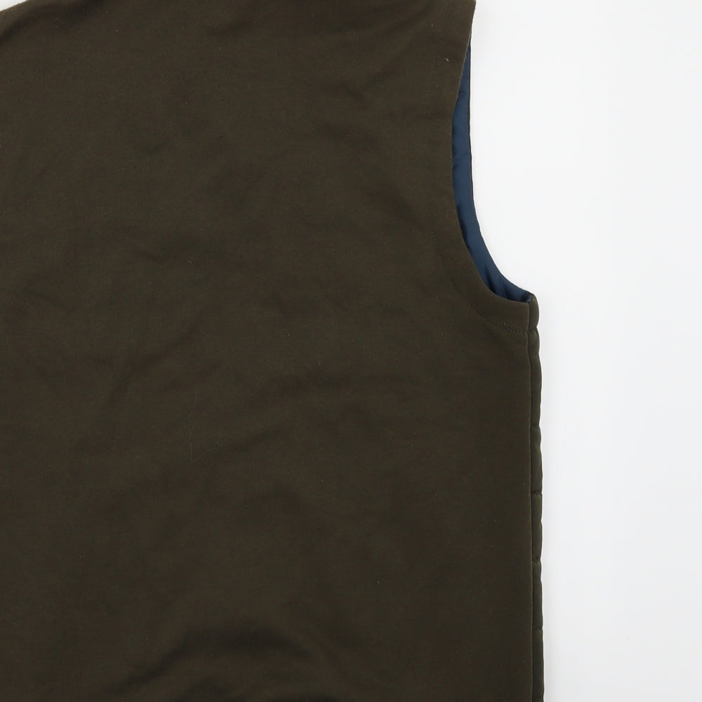 Zara Mens Green Gilet Jacket Size L