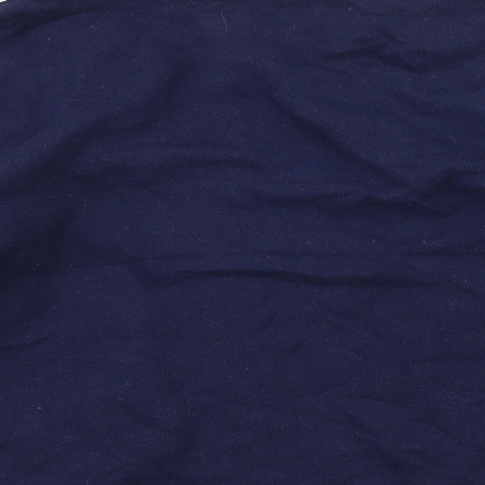 Cheetah Mens Blue Striped Pullover Sweatshirt Size S