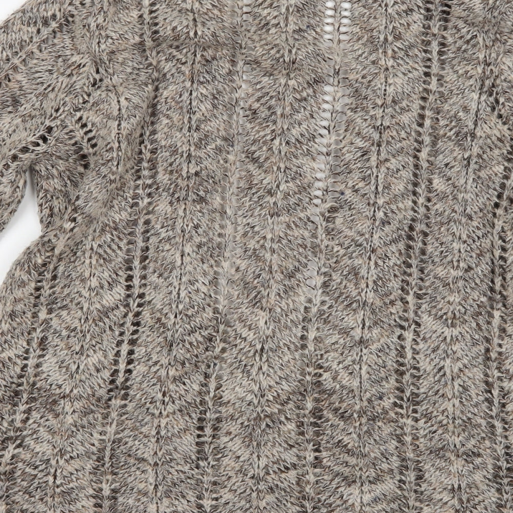 BHS Womens Brown Knit Cardigan Jumper Size M