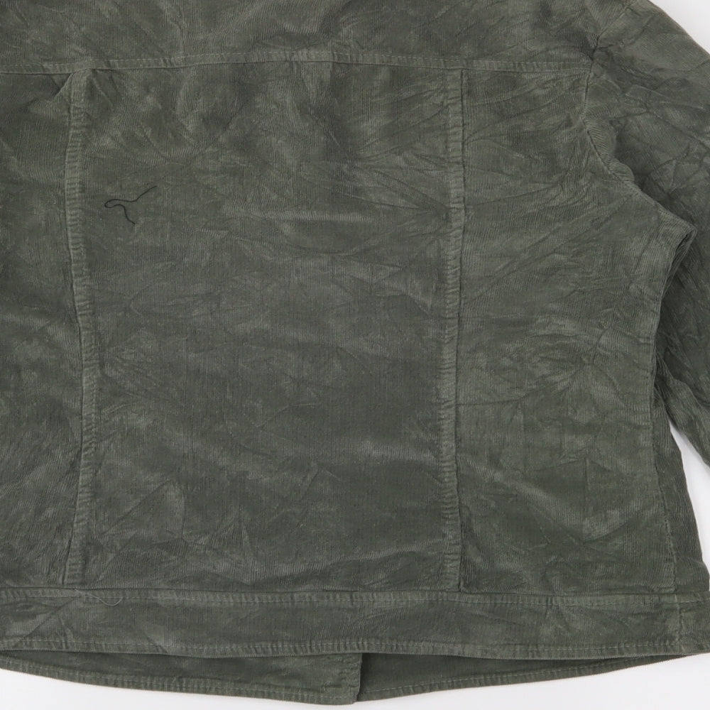 N&Willow Womens Green Corduroy Jacket Size L