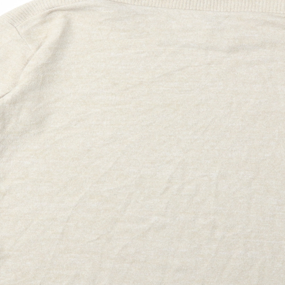 Papaya Womens Beige Pullover Sweatshirt Size M