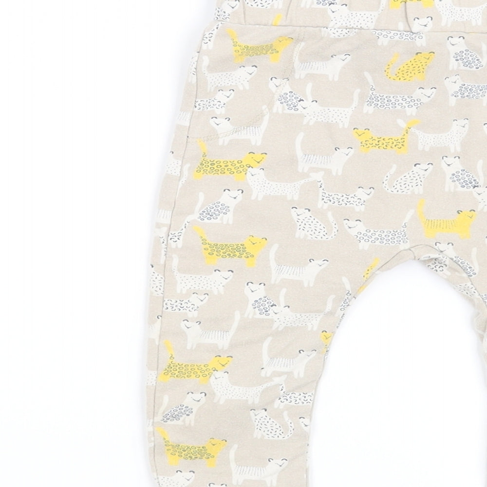 Mini Club Baby Beige Capri Leggings Size 6-9 Months - Leopard