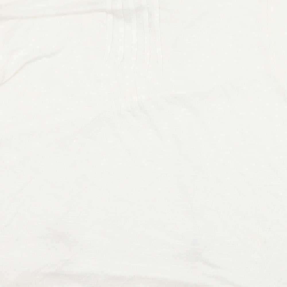 Lost Stock Womens White Basic T-Shirt Size M