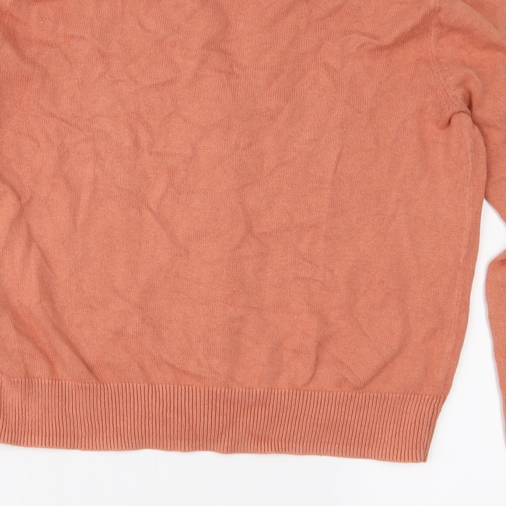 H&M Womens Pink Knit Cardigan Jumper Size S